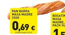 Hiperber Pan barra masa madre oferta