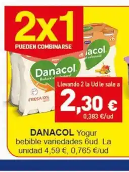 Hiperber DANACOL Yogur bebible variedades oferta