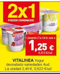 Hiperber VITALINEA Yogur desnatado variedades oferta