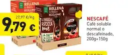 Hiperber NESCAFÉ Café soluble normal o descafeinado oferta