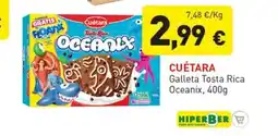Hiperber CUÉTARA Galleta Tosta Rica Oceanix oferta