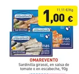 Hiperber OMAREVENTO Sardinilla girasol, en salsa de tomate o en escabeche oferta