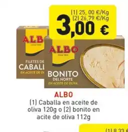 Hiperber ALBO Caballa en aceite de oliva o bonito en aciete de oliva oferta