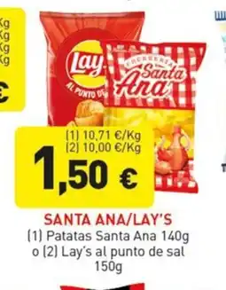 Hiperber SANTA ANA/LAY'S Patatas Santa Ana o Lay's al punto de sal oferta