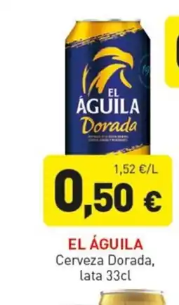 Hiperber EL ÁGUILA Cerveza Dorada, lata oferta