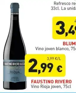 Hiperber FAUSTINO RIVERO Vino Rioja joven oferta