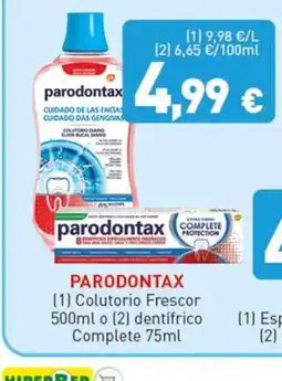 Hiperber PARODONTAX Colutorio Frescor o dentifrico Complete oferta