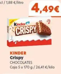 Hiperber KINDER Crispy chocolates oferta