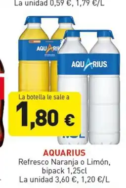 Hiperber AQUARIUS Refresco Naranja o Limón oferta