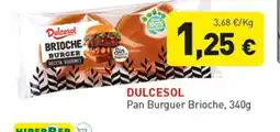 Hiperber DULCESOL Pan Burguer Brioche oferta