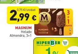 Hiperber MAGNUM Helado Almendra, 3+1 oferta