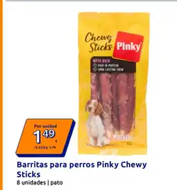 Action Barritas para perros Pinky Chewy Sticks oferta