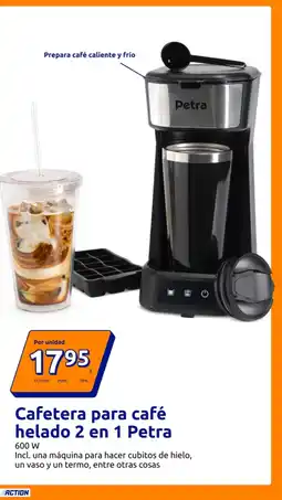 Action Cafetera para café helado 2 en 1 Petra oferta