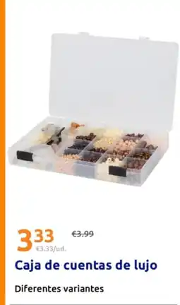 Action Caja de cuentas de lujo oferta