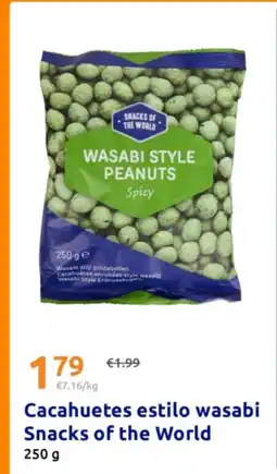 Action Cacahuetes estilo wasabi Snacks of the World oferta