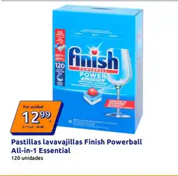 Action FINISH Pastillas lavavajillas Powerball All-in-1 Essential oferta