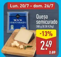 ALDI Queso semicurado oferta