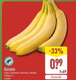 ALDI Banana oferta
