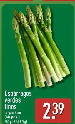ALDI Espárragos verdes finos oferta