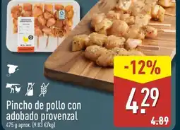 ALDI Pincho de pollo con adobado provenzal oferta