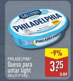 ALDI PHILADELPHIA Queso para untar light oferta