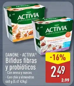 ALDI DANONE-ACTIVIA Bífidus fibras y probióticos oferta