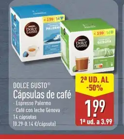 ALDI DOLCE GUSTO Cápsulas de café oferta