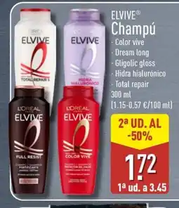 ALDI ELVIVE Champú oferta
