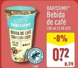 ALDI BARISSIMO Bebida de café oferta