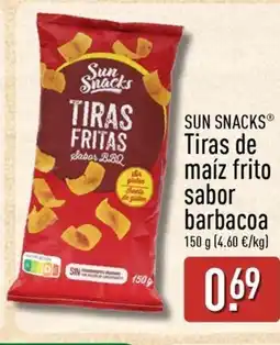 ALDI SUN SNACKS Tiras de maíz frito sabor barbacoa oferta