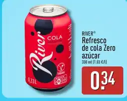ALDI RIVER Refresco de cola Zero azúcar oferta