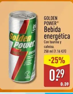 ALDI GOLDEN POWER Bebida energética oferta