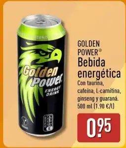 ALDI GOLDEN POWER Bebida energética oferta