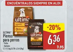 ALDI ULTIMA Pienso para perros oferta