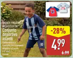 ALDI DISNEY/MARVEL NICKELODEON Conjunto deportivo infantil oferta