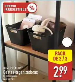 ALDI HOME CREATION Cestas organizadoras oferta