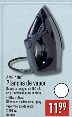 ALDI AMBIANO Plancha de vapor oferta