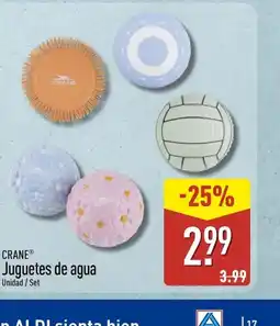 ALDI CRANE Juguetes de agua oferta