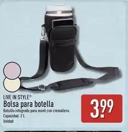ALDI LIVE IN STYLE Bolsa para botella oferta