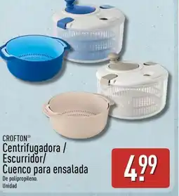 ALDI CROFTON Centrifugadora / Escurridor/ Cuenco para ensalada oferta