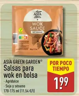 ALDI ASIA GREEN GARDEN Salsas para wok en bolsa oferta