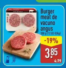 ALDI Burger meat de vacuno angus oferta