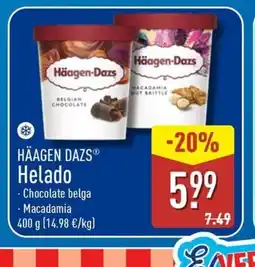 ALDI HÄAGEN DAZS Helado oferta