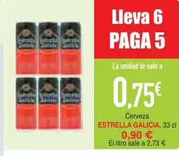 mYm supermercados ESTRELLA GALICIA Cerveza oferta