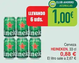 mYm supermercados HEINEKEN Cerveza oferta