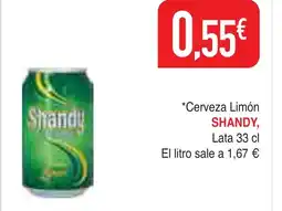 mYm supermercados SHANDY Cerveza Limón oferta