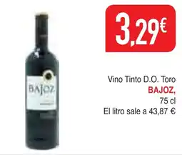 mYm supermercados BAJOZ Vino Tinto D.O. Toro oferta