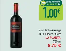 mYm supermercados LA PLANTA Vino Tinto Arzuaga D.O. Ribera Duero oferta