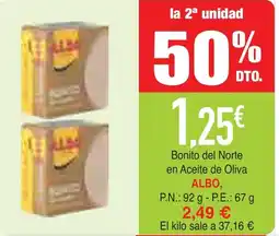 mYm supermercados ALBO Bonito del Norte en Aceite de Oliva oferta
