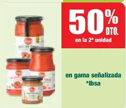 mYm supermercados IBSA en gama señalizada oferta